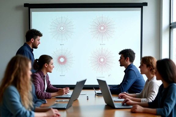 Students learning AI concepts