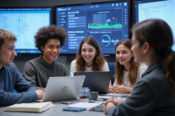 Student learning AI concepts with interactive tools